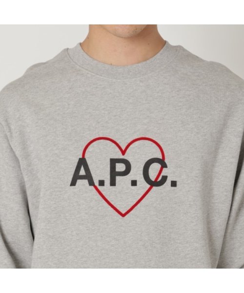 A.P.C.(アーペーセー)/アーペーセー スウェット トップス スウェットシャツ プルオーバー グレー メンズ APC M27732 COEIP PLA/img05