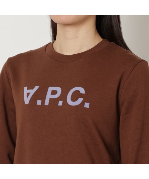 A.P.C.(アーペーセー)/アーペーセー スウェット トップス スウェットシャツ プルオーバー ブラウン レディース APC F27644 COFAX CAJ/img04