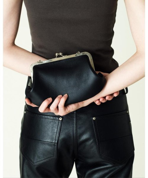 Schott(ショット)/直営限定/Women's/LEATHER CLASP POUCH/レザー クラスプポーチ/img02