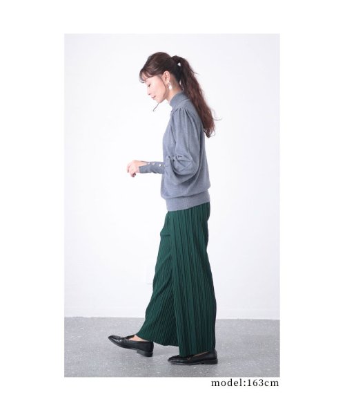 Sawa a la mode(サワアラモード)/ふんわり袖の襟付きニットトップス/img18