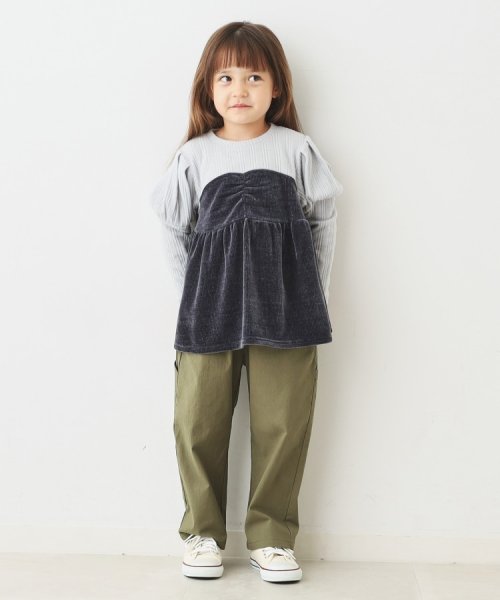 THE SHOP TK（KID）(ザ　ショップ　ティーケー（キッズ）)/【100－150】カットモールドッキングプルオーバー/お家で洗える/img04