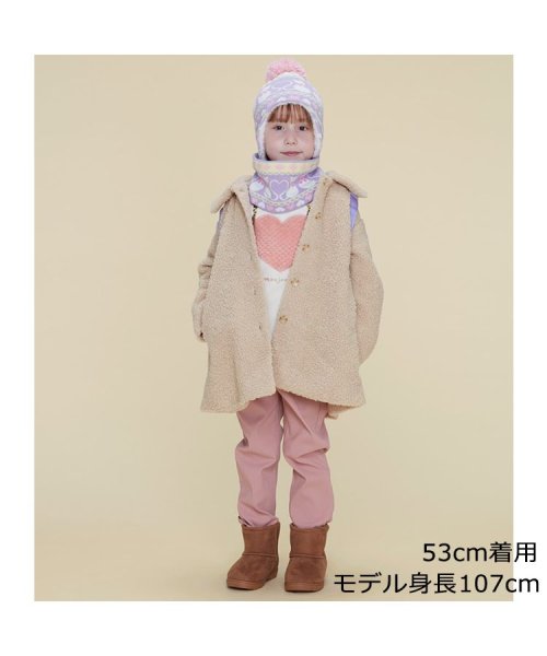 Kids Foret(キッズフォーレ)/【子供服】 Kids Foret (キッズフォーレ) ねこ柄アクリルニット耳付帽子 49cm～56cm B51407/img07