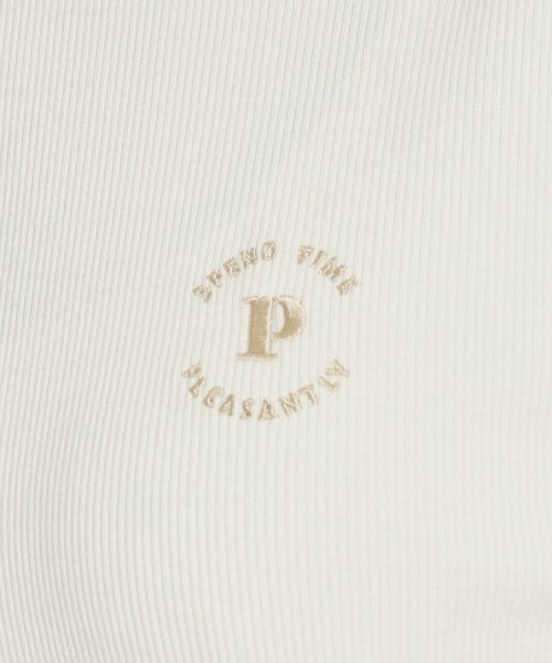 PINK-latte(ピンク　ラテ)/刺繍ロゴテレコトップス/img10