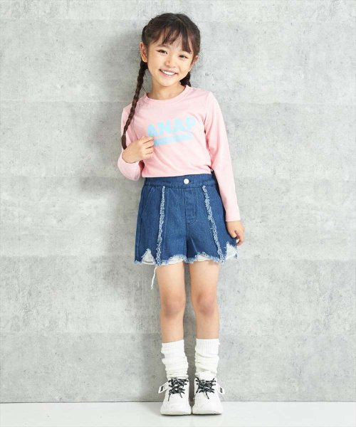 ANAP KIDS(アナップキッズ)/ダメージデニムショートパンツ/img13