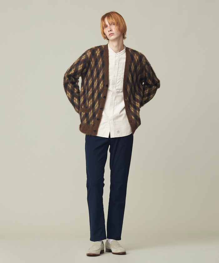 モヘアヤーン アーガイルカーディガン(505706437)｜HANKYU MEN'S