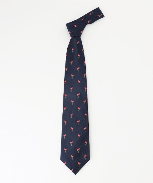 【J.PRESS STEPHEN WALTERS COLLECTION】フラミンゴモチーフ ネクタイ 