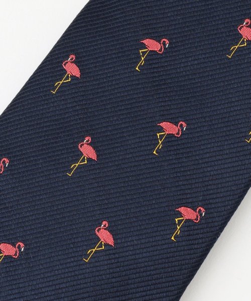 【J.PRESS STEPHEN WALTERS COLLECTION】フラミンゴモチーフ ネクタイ 