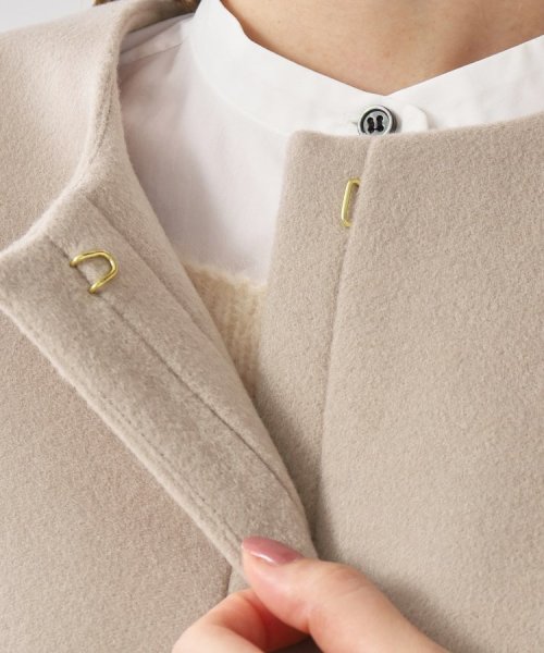 【軽く羽織れる／定番人気】カシミヤ混ミドル丈コート 【軽く羽織れる／定番人気】カシミヤ混ミドル丈コート 【軽く羽織れる／定番人気】カシミヤ混ミドル丈コート M2226242422(17002円)