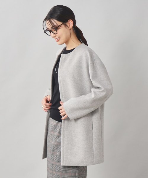 【軽く羽織れる／定番人気】カシミヤ混ミドル丈コート 【軽く羽織れる／定番人気】カシミヤ混ミドル丈コート 【軽く羽織れる／定番人気】カシミヤ混ミドル丈コート M2226242422(17002円)