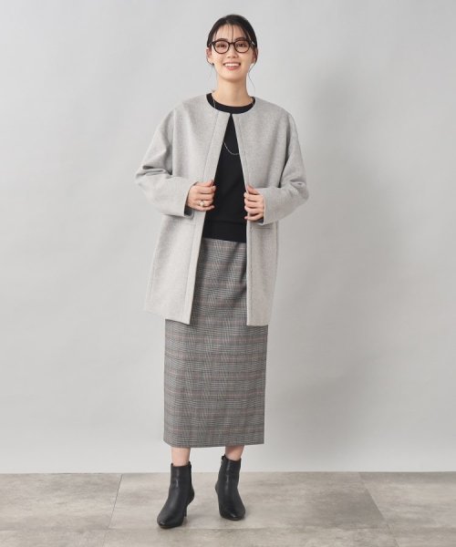 【軽く羽織れる／定番人気】カシミヤ混ミドル丈コート 【軽く羽織れる／定番人気】カシミヤ混ミドル丈コート 【軽く羽織れる／定番人気】カシミヤ混ミドル丈コート M2226242422(17002円)