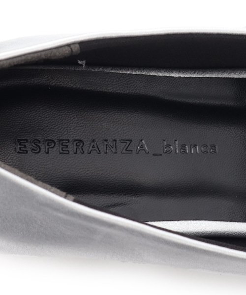 ESPERANZA(ESPERANZA)/ストラップフラットパンプス【ESPERANZA＿blanca】/img09