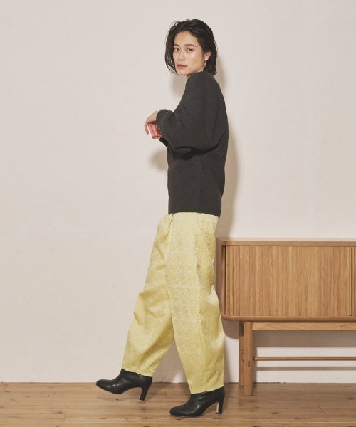 【Audrey and John Wad】フラワージャガードコクーンパンツ 5cm H164 B79 W58 H82