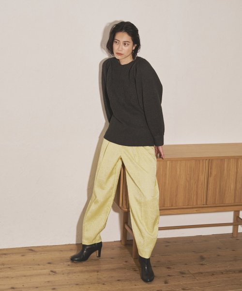 【Audrey and John Wad】フラワージャガードコクーンパンツ 5cm H164 B79 W58 H82