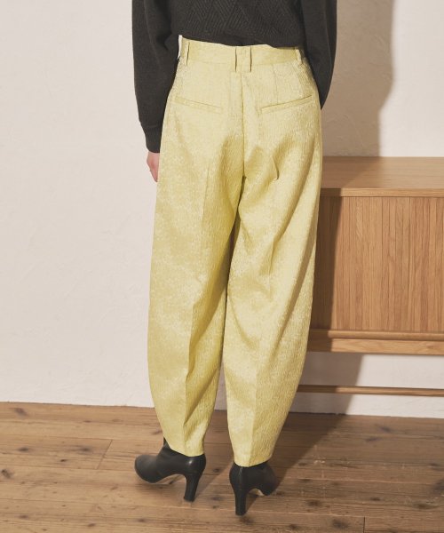 【Audrey and John Wad】フラワージャガードコクーンパンツ 5cm H164 B79 W58 H82