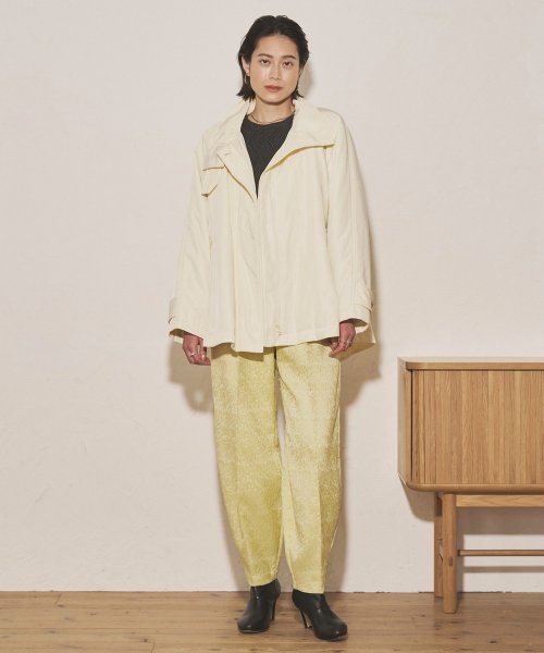 【Audrey and John Wad】フラワージャガードコクーンパンツ 5cm H164 B79 W58 H82