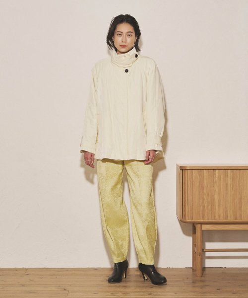 【Audrey and John Wad】フラワージャガードコクーンパンツ 5cm H164 B79 W58 H82