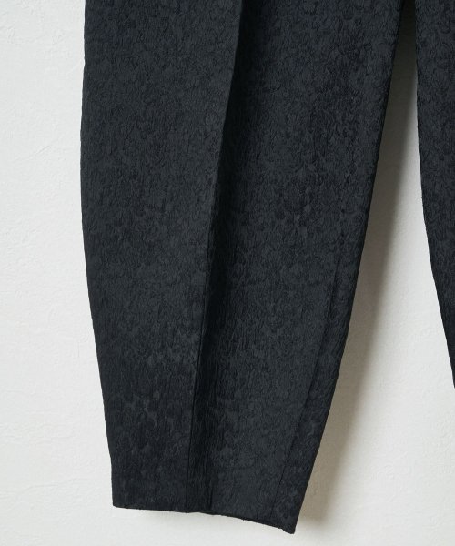 【Audrey and John Wad】フラワージャガードコクーンパンツ 5cm H164 B79 W58 H82