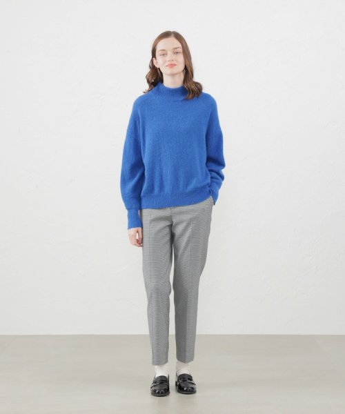 ウォッシャブルツイルチェックテーパードパンツ 