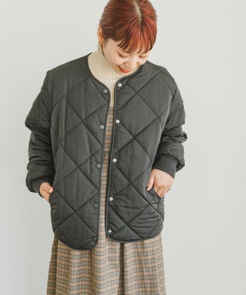 ITEMS URBANRESEARCH(アイテムズ アーバンリサーチ（レディース）)/『Sサイズ/XSサイズあり』中綿キルティングノーカラージャケット/img42