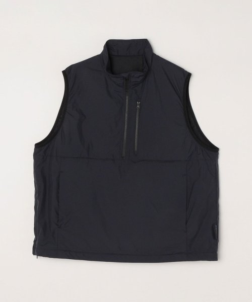 SHIPS any: 〈軽量・撥水・防風〉PERTEX(R) ハーフジップ ベスト (セットアップ対応)◇ 撥水 防風〉PERTEX セットアップ対応 QUAMTUM SHIPS トラックジャケット トラックパンツ ◆〈軽量