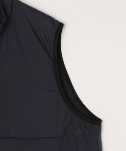 SHIPS any: 〈軽量・撥水・防風〉PERTEX(R) ハーフジップ ベスト (セットアップ対応)◇ 撥水 防風〉PERTEX セットアップ対応 QUAMTUM SHIPS トラックジャケット トラックパンツ ◆〈軽量