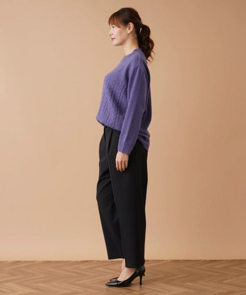 クロップドタックパンツ【my perfect wardrobe】 