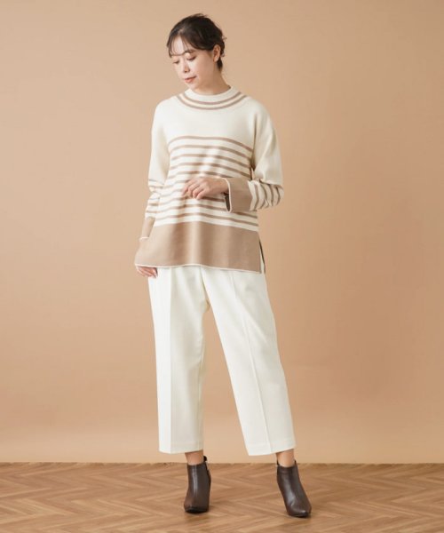 クロップドタックパンツ【my perfect wardrobe】 