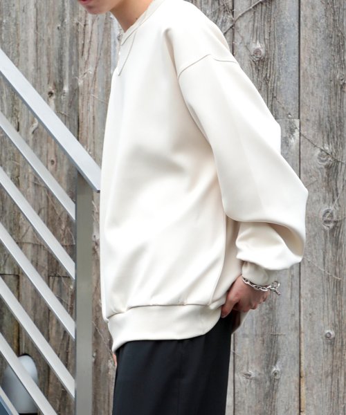 MAISON CLUB(MAISON CLUB)/【MAISON CLUB】ESSENTIALS Super smooth cardboard sweater ダンボールスウェット トレーナー スウェット 長袖/img03