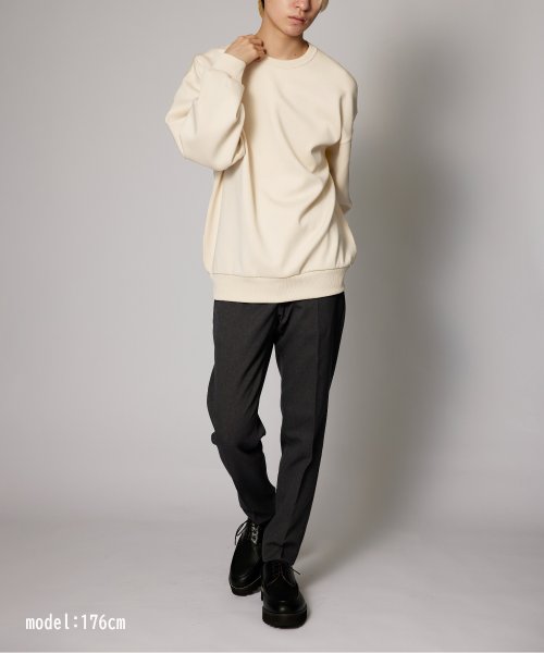 MAISON CLUB(MAISON CLUB)/【MAISON CLUB】ESSENTIALS Super smooth cardboard sweater ダンボールスウェット トレーナー スウェット 長袖/img07