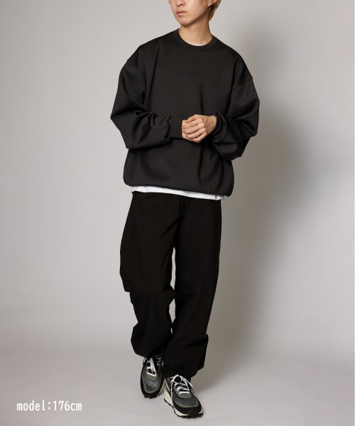 MAISON CLUB(MAISON CLUB)/【MAISON CLUB】ESSENTIALS Super smooth cardboard sweater ダンボールスウェット トレーナー スウェット 長袖/img17