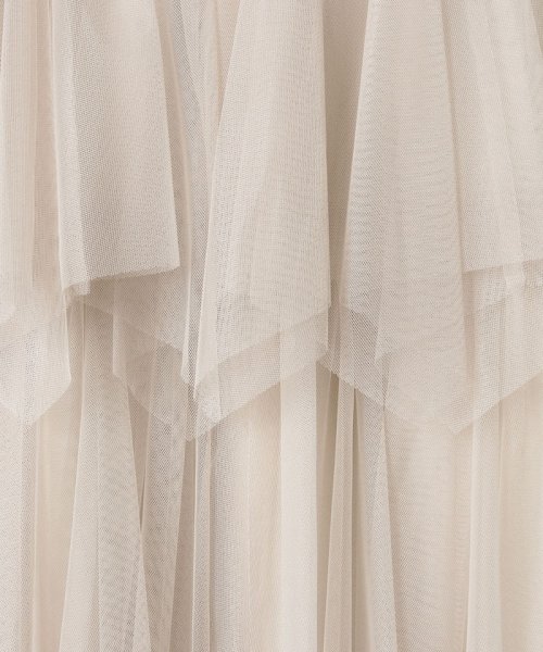 ソフトチュールティアードスカート 詳細画像 167cm B80 W65 H89　着用サイズ：02