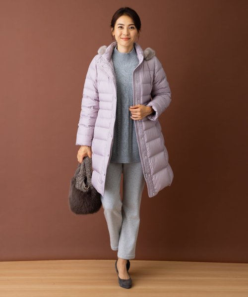 フーデッドダウンコート 