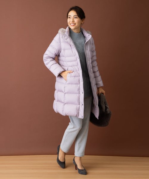 フーデッドダウンコート 