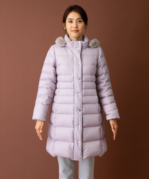 フーデッドダウンコート 
