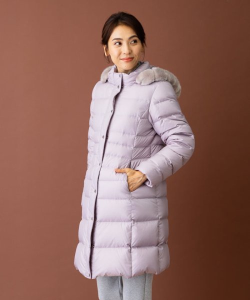 フーデッドダウンコート 