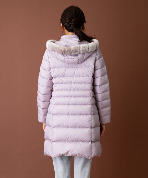 フーデッドダウンコート 