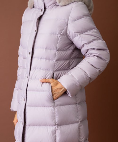 フーデッドダウンコート 