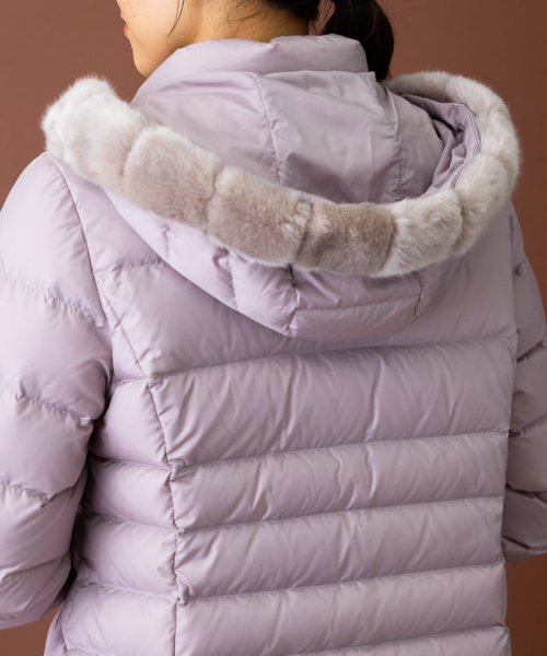 フーデッドダウンコート 