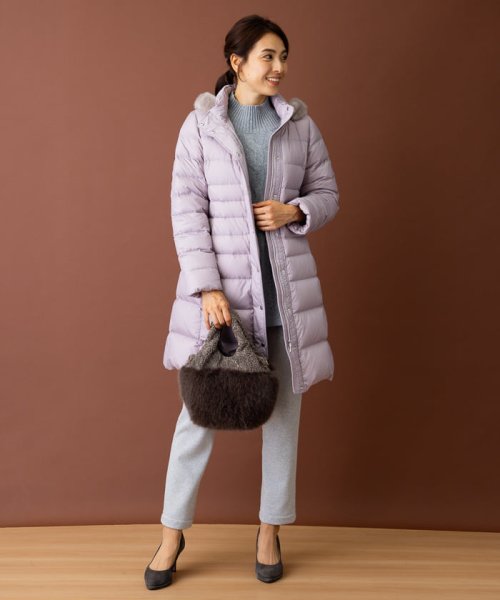 フーデッドダウンコート 