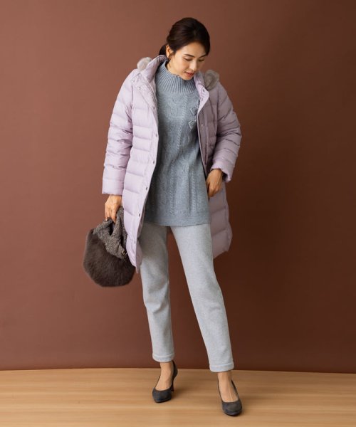 フーデッドダウンコート 