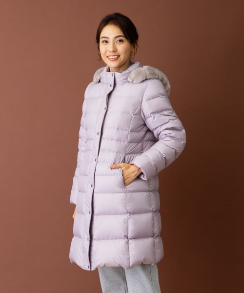 フーデッドダウンコート 