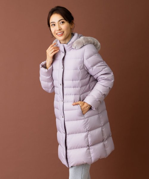 フーデッドダウンコート 