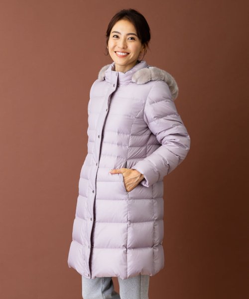 フーデッドダウンコート 