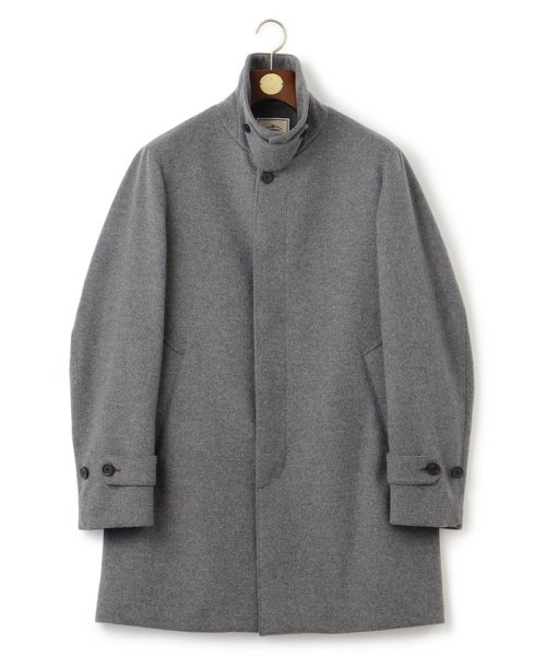 【J.PRESS BASIC】ウールカシミヤビーバーステンカラーコート 