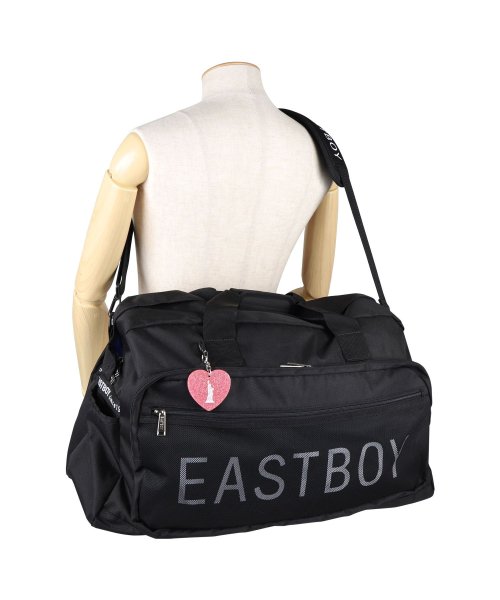 EASTBOY(イーストボーイ)/イーストボーイ EAST BOY ボストンバッグ ショルダーバッグ シュシュ レディース 42L 大容量 撥水 BOSTON BAG ブラック ネイビー 黒 E/img05