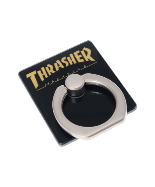 THRASHER(スラッシャー)/スラッシャー THRASHER スマホリング バンカーリング ホルダー スタンド スマートフォン 携帯 メンズ レディース HOME TOWN Logo Sma/img04