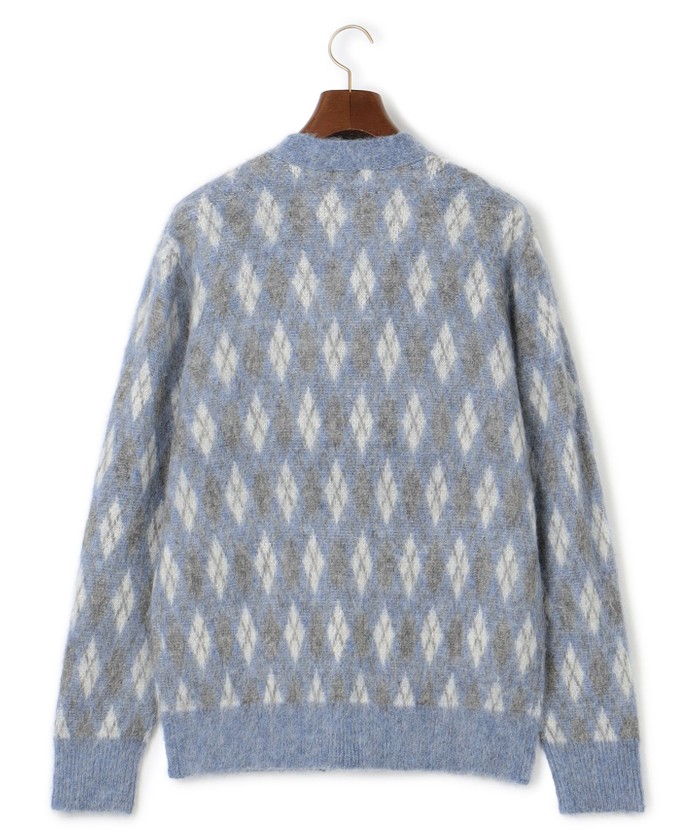 モヘアヤーン アーガイルカーディガン(505706437)｜HANKYU MEN'S