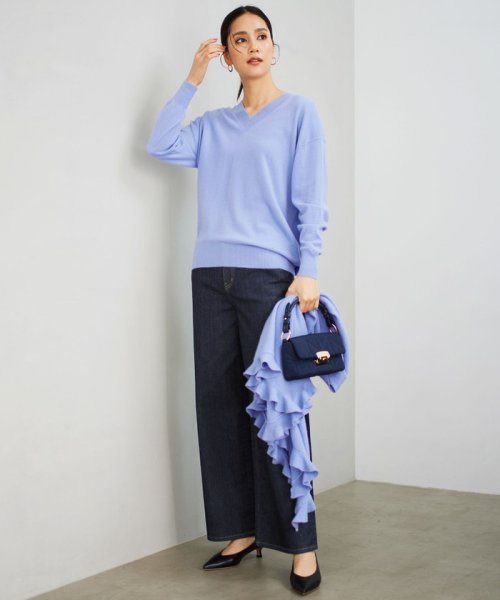 【カタログ掲載・洗える】ピュアカシミヤ ストール ウールカシミヤ フリンジマフラー P1818956998(13970円)