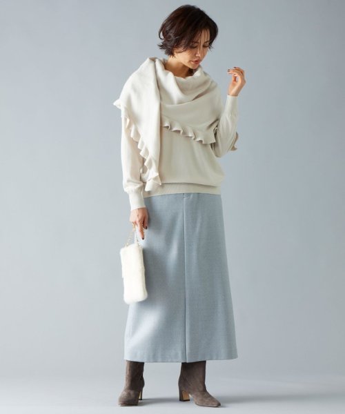 【カタログ掲載・洗える】ピュアカシミヤ ストール ウールカシミヤ フリンジマフラー P1818956998(13970円)