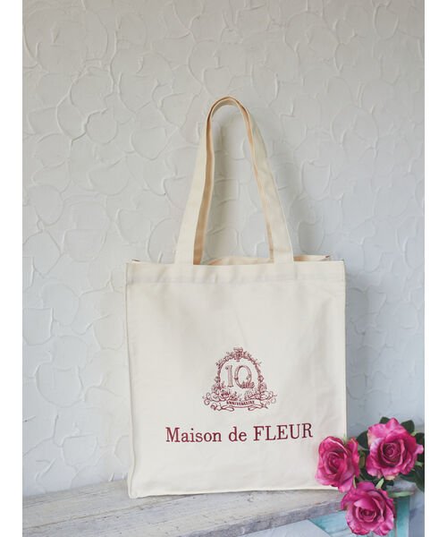 Maison de FLEUR(メゾンドフルール)/EC限定10eme anniversaireスクエアトート/img07